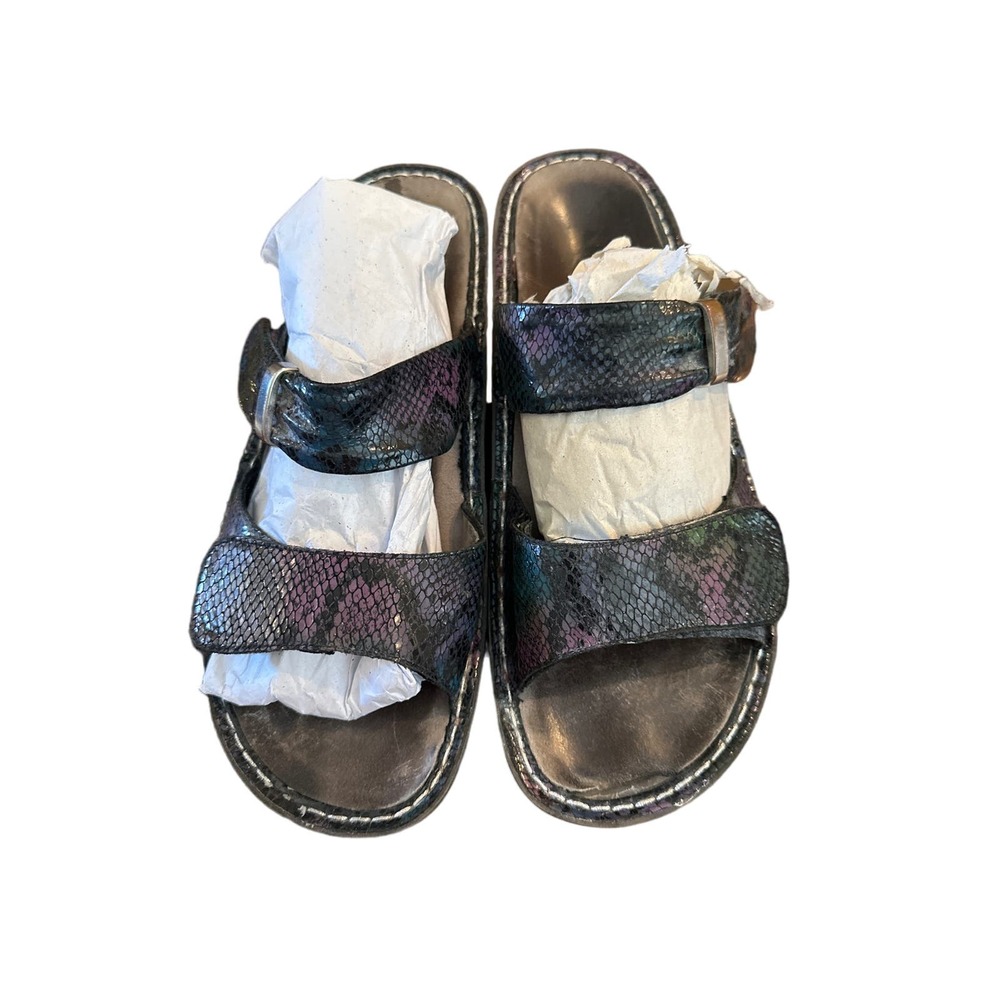 Women’s Alegria Snake Print Sandals. Size 10 - Picture 1 of 5